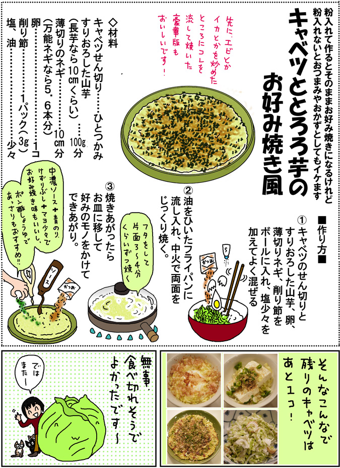 野菜料理レシピ/春キャベツ