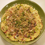 春きゃべつととろろ芋のお好み焼き